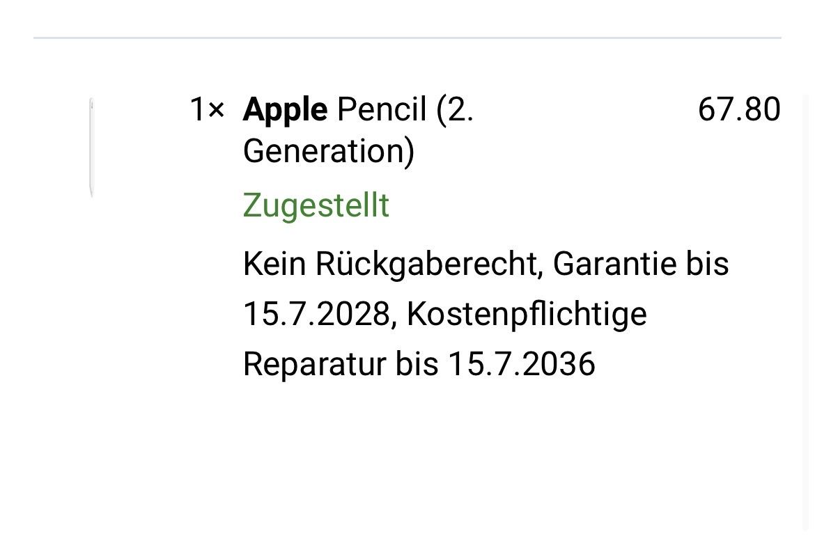 Apple Penna & Evidenziatori: Apple Pencil (2.Gen) – Nuovo e nell'imballaggio originale da Holderbank SO venduto da koc_q2zl 4