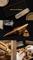 ‼️CARAN d'ACHE HEXAGONAL Brown Lacquer & GP Ballpoint Pen‼️