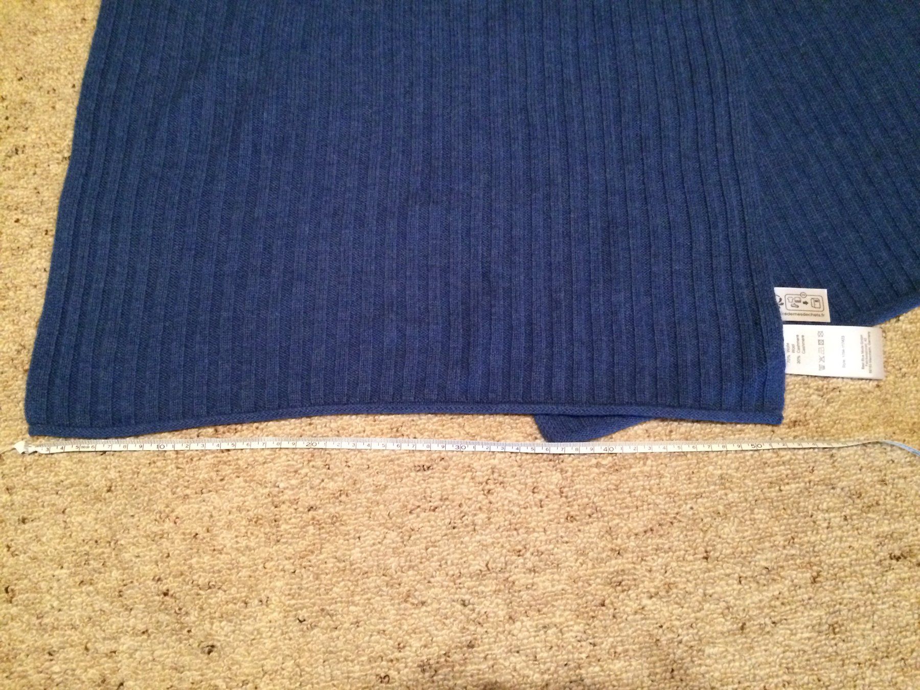 Foulard & Sciarpe: Damenschal Wolle-Kaschmir & Handschuhe, blau – Nuovo (secondo la descrizione) da Buchs AG venduto da ReaNaTsch 3
