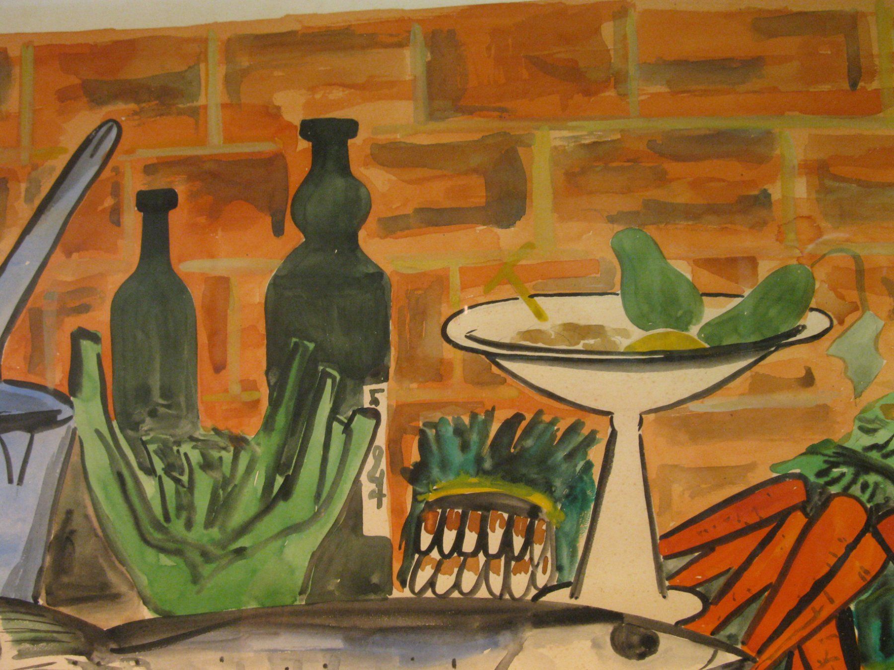 Dipinti: Original Aquarell- Stilleben – Usato da Altstätten venduto da antikundart 4
