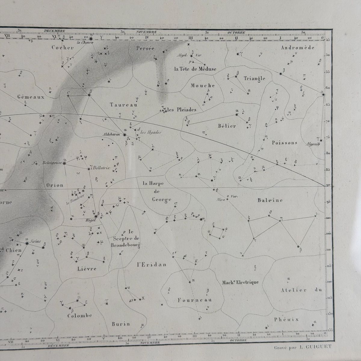 Cartine & Atlanti: Grand planisphère céleste ancien École Polytechnique 78x58 – Usato da Vessy venduto da _Callidus_ 5