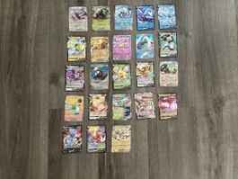 Pokemon Karten Set 23 Stück V Karten gemischt mit ex undvmax