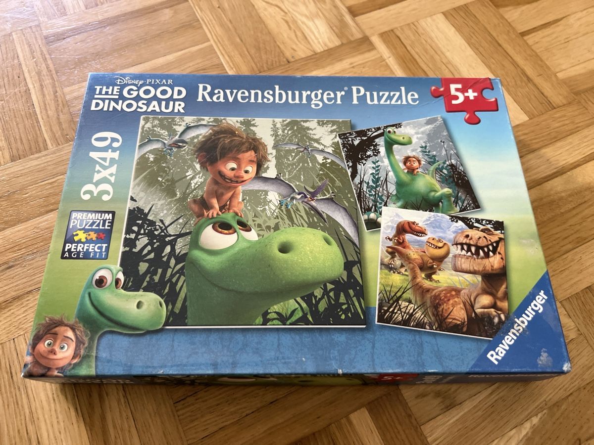 Ravensburger Puzzle: Puzzle "The Good Dinosaur" 3x49 Teile – Usato da Zuchwil venduto da Commander0
