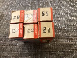 6x Radio/TV Antik Röhre PY83