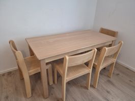 kibemo Kindergartentisch + 4 Stühle - TOP