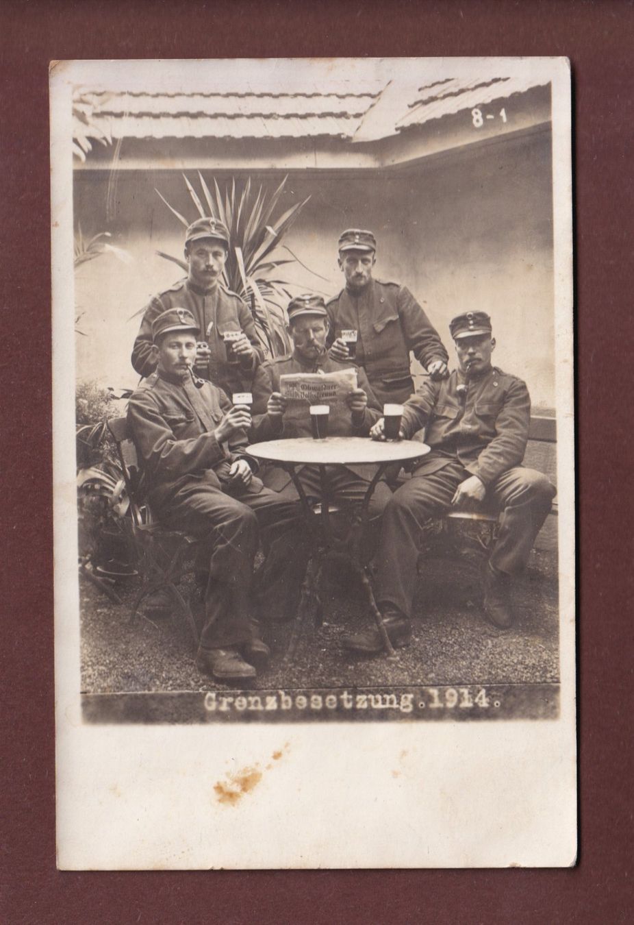 Cartoline postali: Foto - GRENZBESETZUNG 1914 – Usato da Pully venduto da nicecards-shop