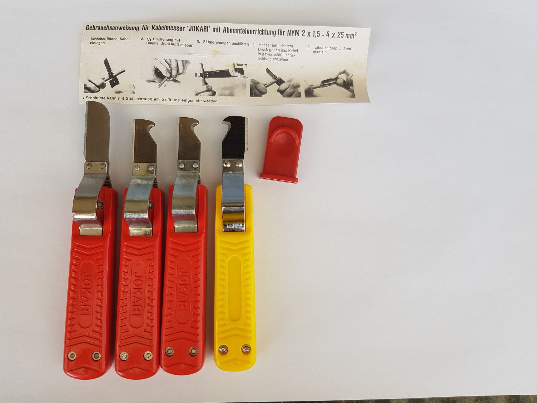 Tutti gli attrezzi: 4 Kabelmesser (3 Jakari) – Usato da Jona venduto da dampfnuggi