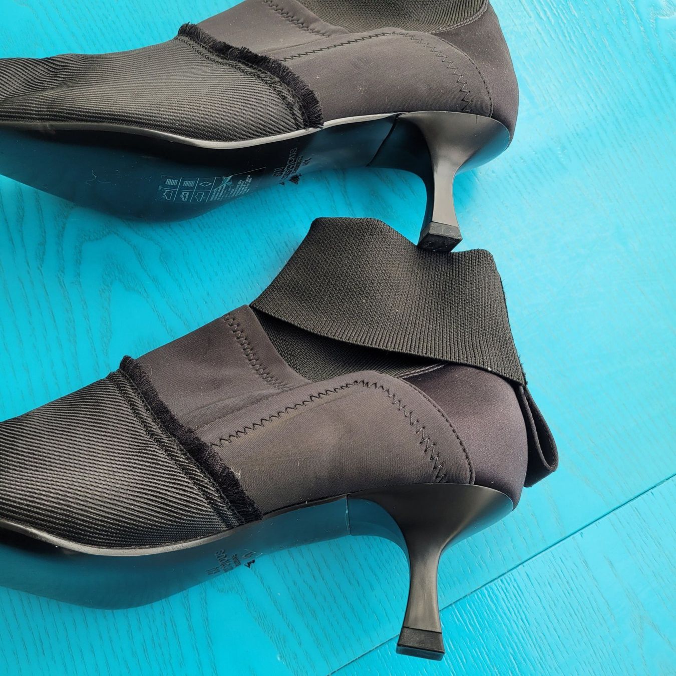 H&M Scarpe da donna: Schwarze Stoff-Stiefeletten, Grösse 41, Stretch, elegant – Nuovo (secondo la descrizione) da SCHÜBELBACH venduto da CoKaHa 5