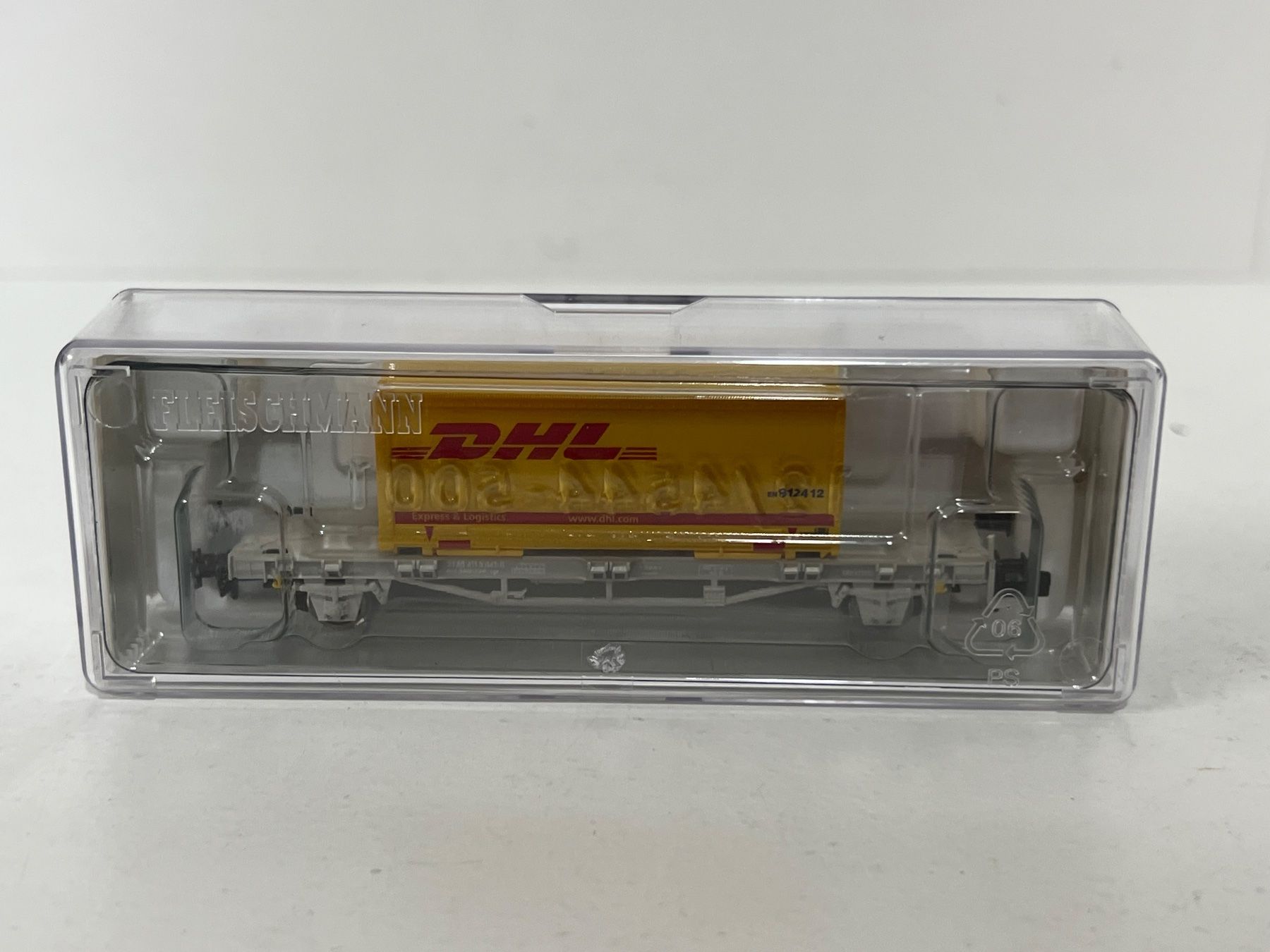 Fleischmann Modellini di ferrovie: FLEISCHMANN 824214 DHL SBB  Spur N – Nuovo e nell'imballaggio originale da Neuenhof venduto da ludovicco 1