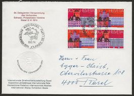 1974 Brief INTERNABA v Basel 84 Del. Versammlung