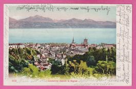 Lausanne depuis le Signal gel 1902