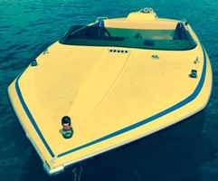 Sportboot/Motorboot, gelb-blau, Top Zustand, Sommerhit!