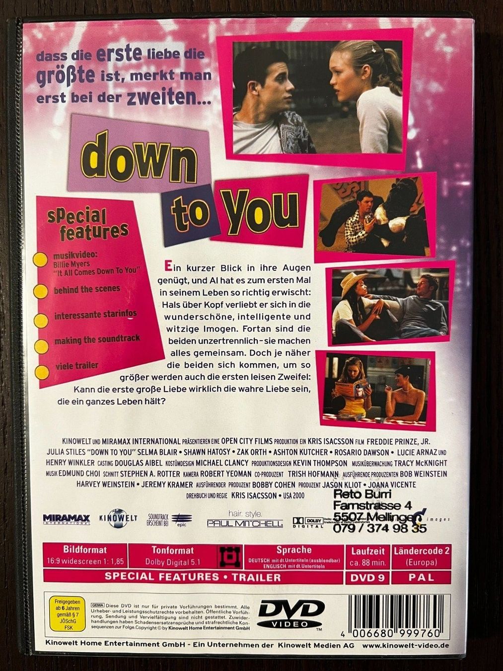 Alle DVDs: Down to You – Gebraucht aus Zürich von FilmFreunde 1