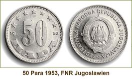50 Para 1953 RRR UNZ