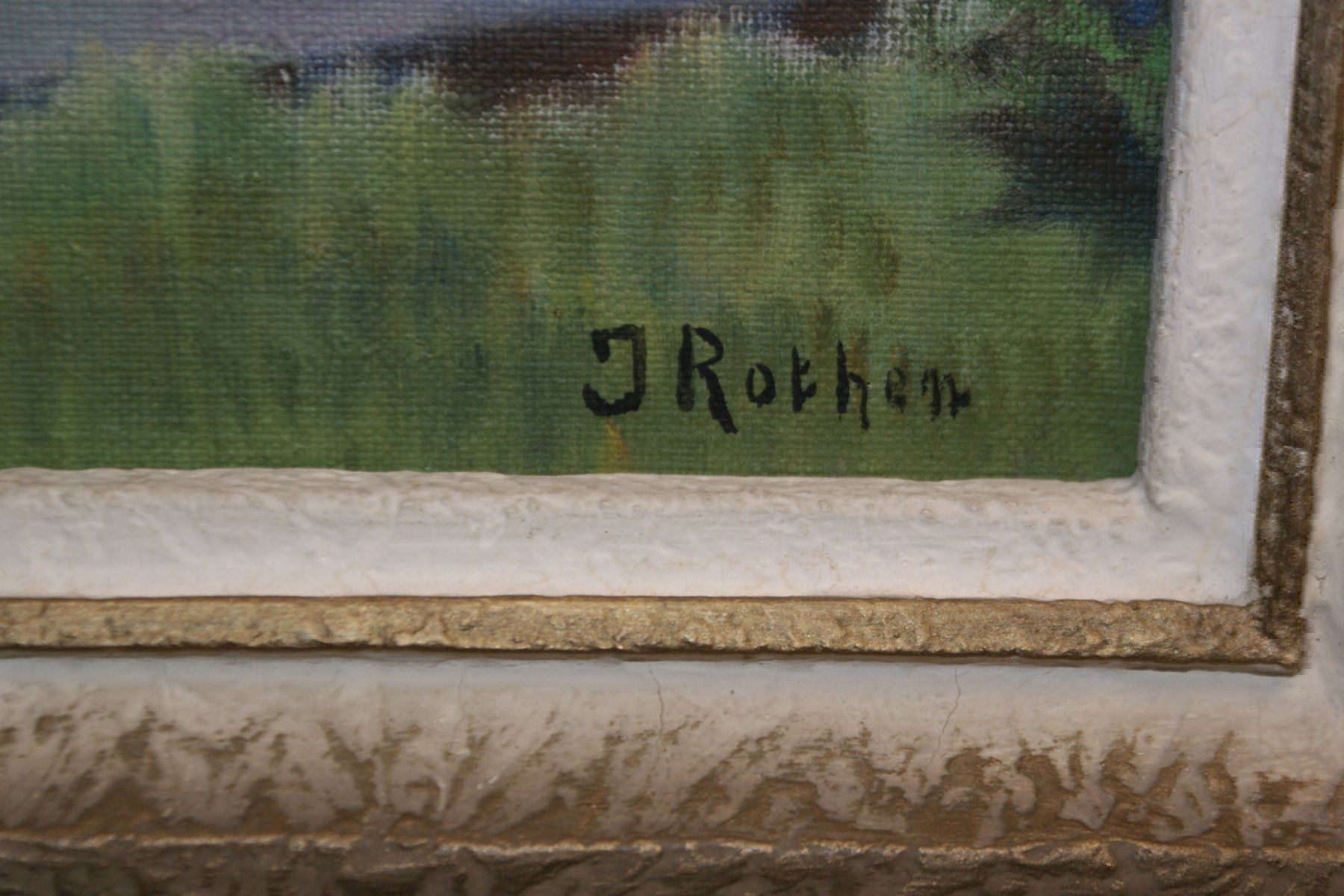 Dipinti: Gemälde J.Rothen See Landschaft – Usato da Buchs AG venduto da schwippschwapp 2