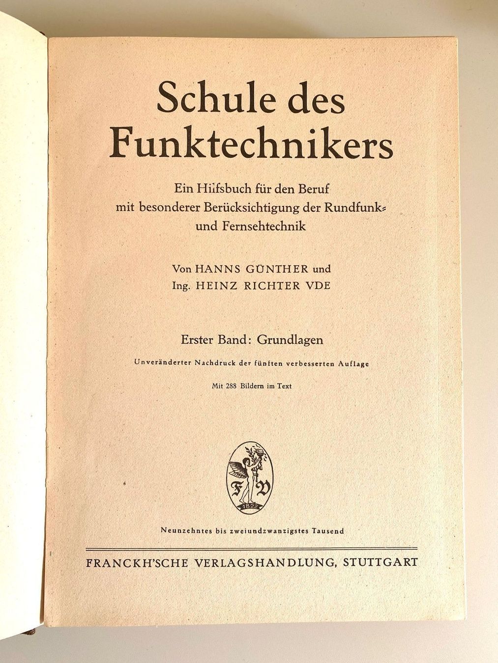 Bücher: Funktechnik: Schule des Funk-Technikers, Günther & Richter – Gebraucht aus Bern von Rares 1