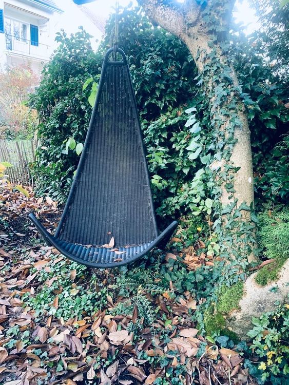 Ikea SVINGA Hängesessel Sessel Rattanoptik Schwarz Kaufen auf Ricardo