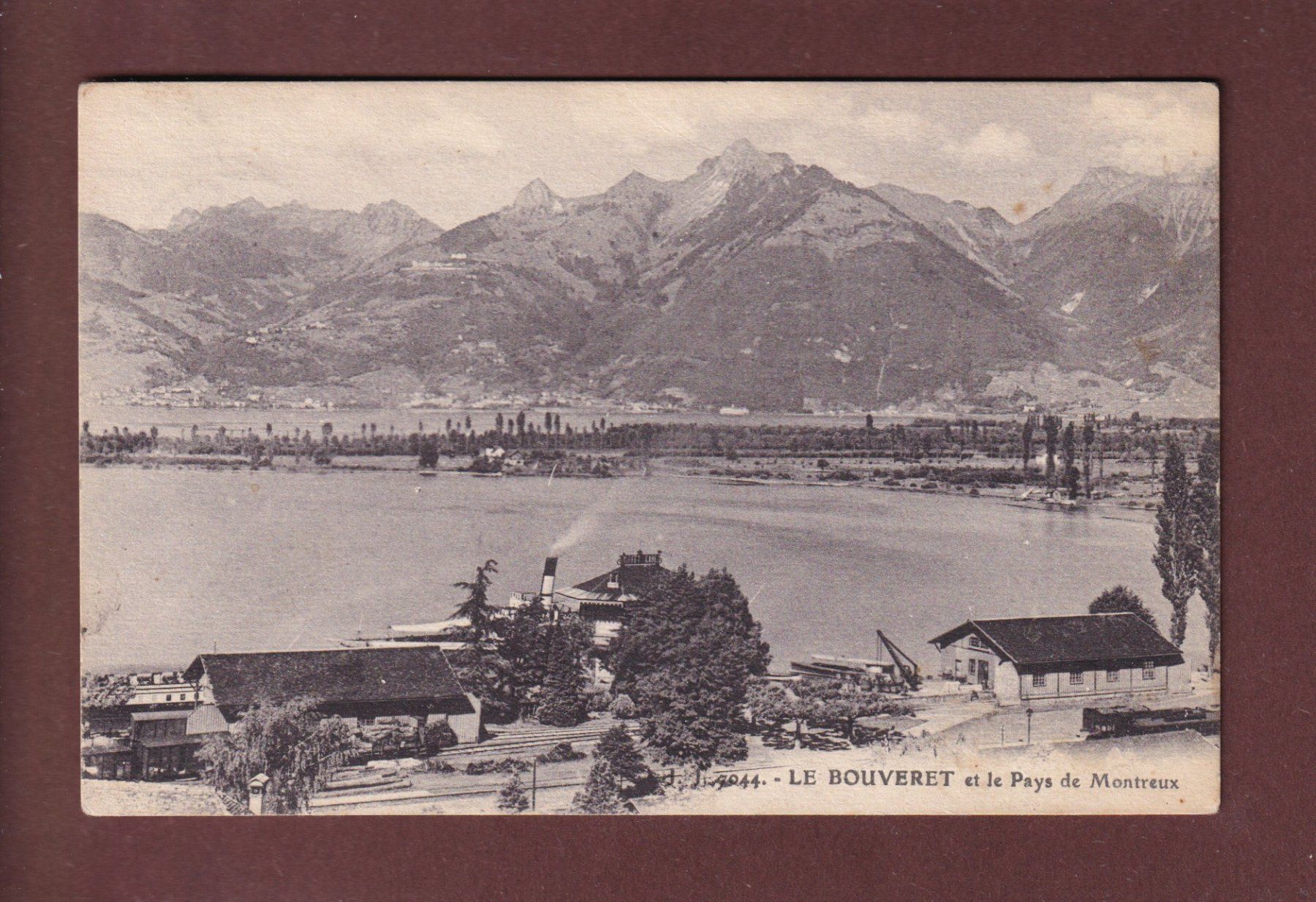 Cartoline postali: LE BOUVERET - 1924 – Usato da Pully venduto da nicecards