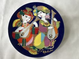 Rosenthal Bjørn Wiinblad Teller Kobalt Blau Orientalisch Dek