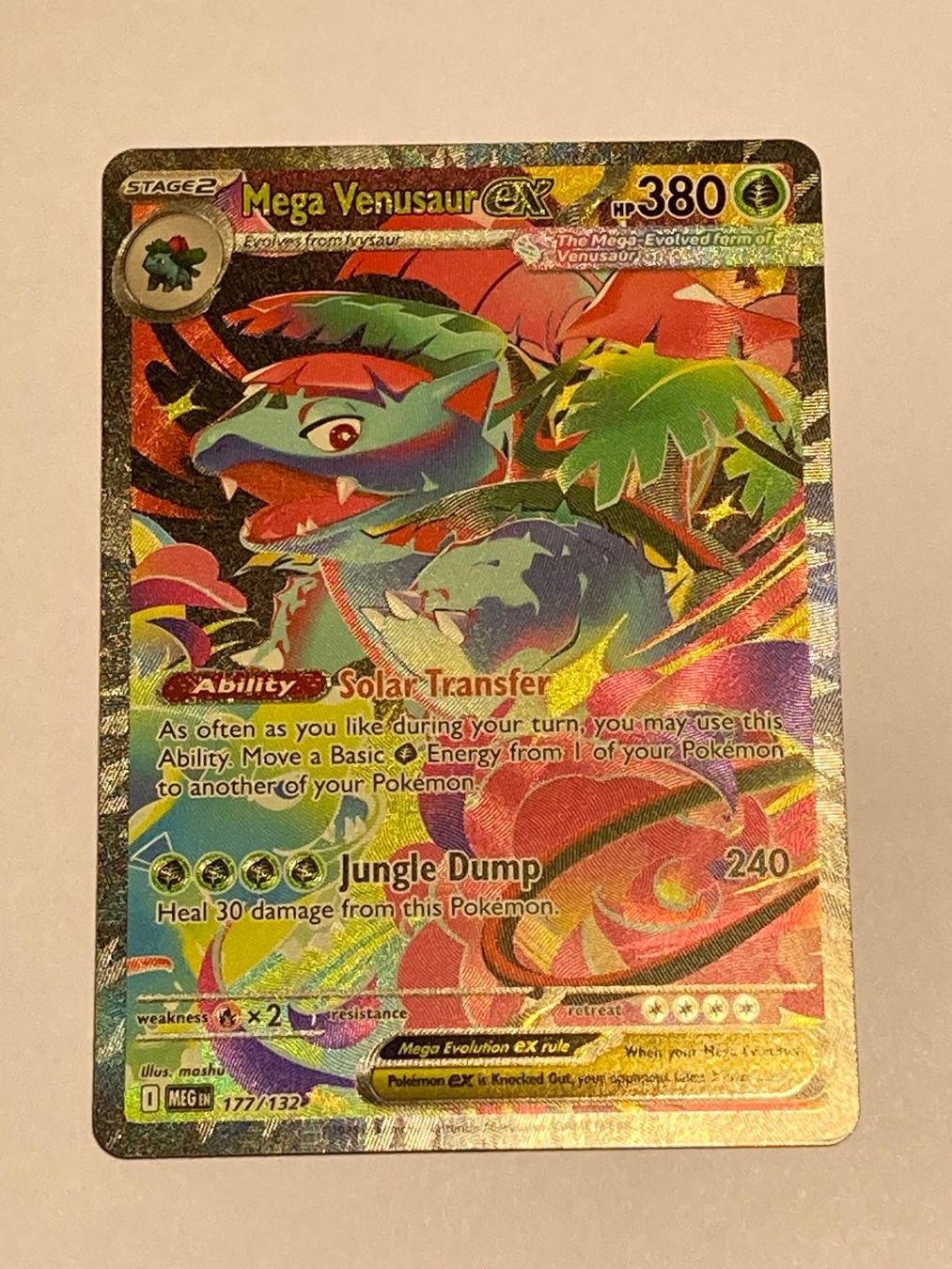 Pokemon MEGA EVOLUTION Mega Venusaur ex 177 / 132 🇬🇧 EN (Neu (gemäss ...