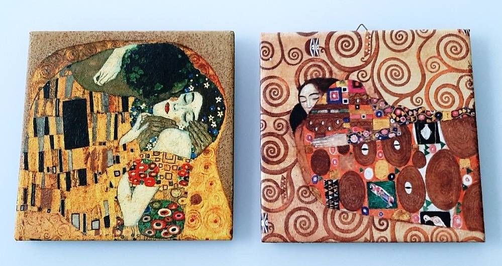Poster & Bilder: 4 wunderschöne Gustav Klimt Keramikbilder – Neu (gemäss Beschreibung) aus Pratteln von Jeta77 1