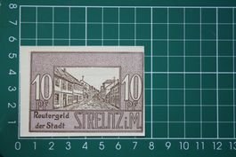 currency emergency money germany strelitz 10 pfennig 1922