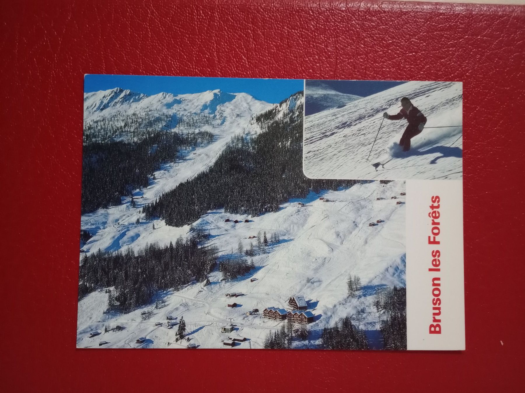 Cartoline postali: AK Wallis Bruson les Forets Skigebiet – Usato da Küttigen venduto da Melisch1000