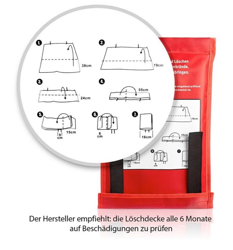 Estintori: Löschdecke 100 x 100 cm – Nuovo e nell'imballaggio originale da Bülach venduto da StoreInShop.com 9