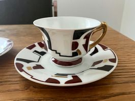 2 Espresso Tassen Rosenthal Art Deco 1932
