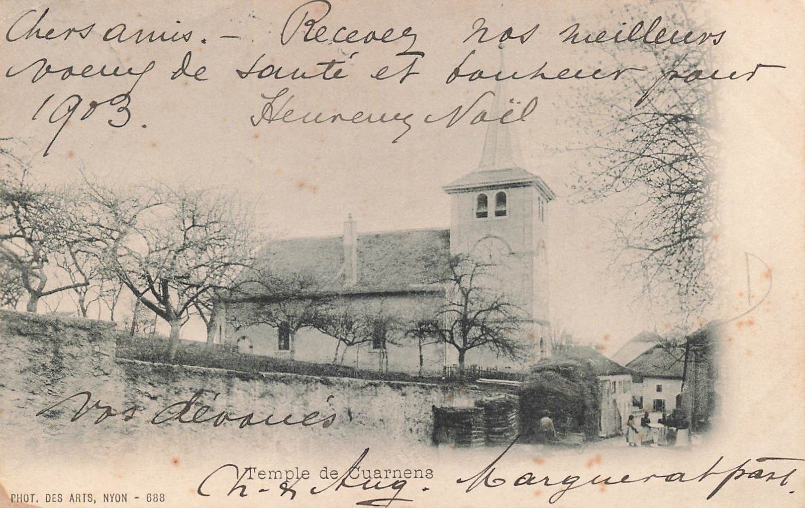 Cartoline postali: Temple de cuarnens – Usato da Biasca venduto da Blenio71