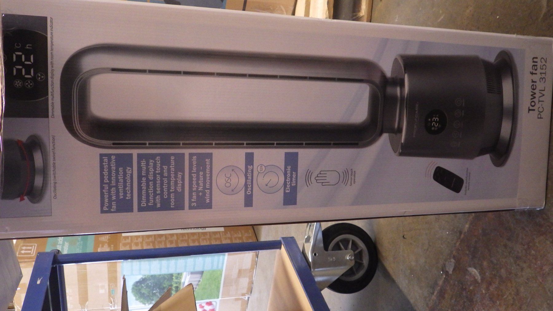 Ventilatoren: PROFI CARE Tower-Ventilator PC-TVL 3152, schwarz – Neu und originalverpackt aus Gossau ZH von OrderflowAG