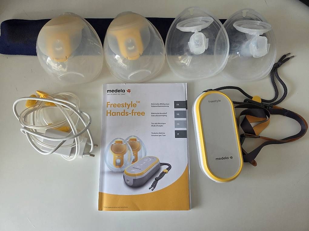 Accessori per l’allattamento: Gebrauchte Medela handsfree Doppelmilchpumpe – Usato da Wettingen venduto da L.N.G. 1