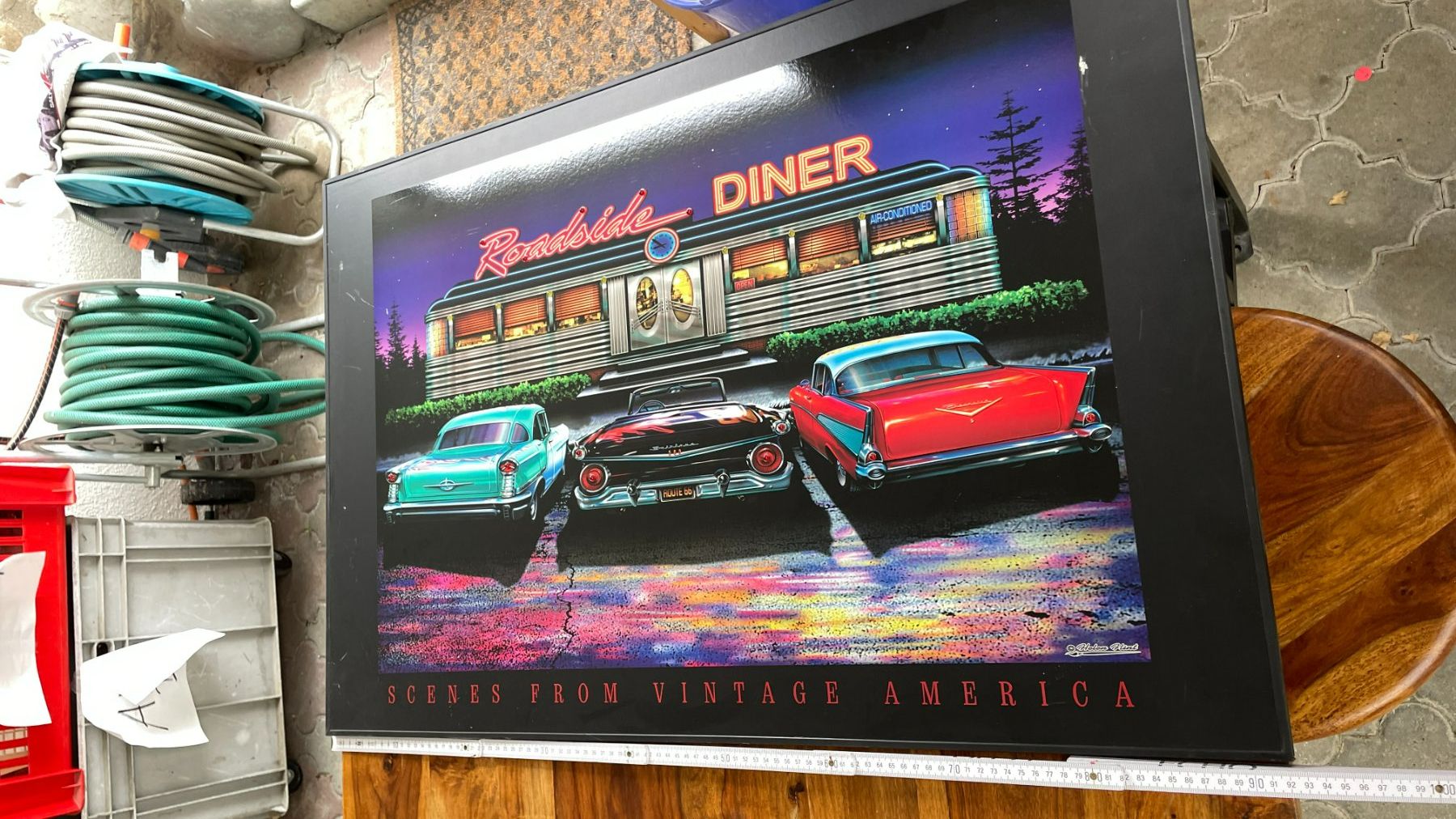 Foto & Immagini: Diner Oldtimer Veteranen bild mit beleuchtung lichter – Nuovo (secondo la descrizione) da Wohlen AG venduto da Erelpowerline