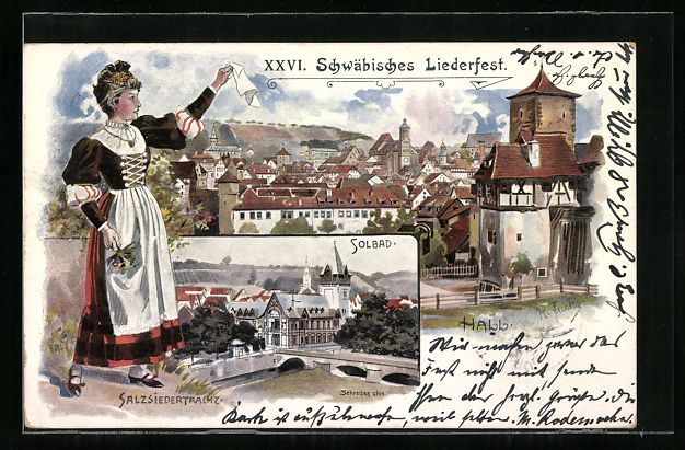 Ganzsachen: Litho Ganzsache Württemberg PP11D9: Sch – Gebraucht aus Berlin von bartko-reher