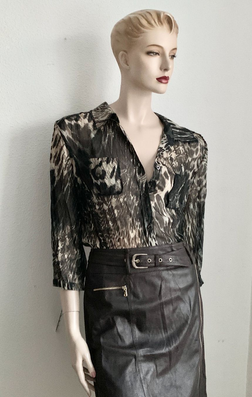 Gerry Weber Röcke: Ensemble Bluse von Steilmann, Kunstlederjupe von Gerry Weber – Gebraucht aus Kloten von Nephty 1