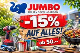15% Jumbo Rabatt Gutschein auf alles inkl. Aktionen