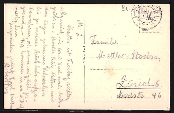 Cartoline postali: AK Reigoldswil, Panorama mit Kirche – Usato da Berlin venduto da bartko-reher 1