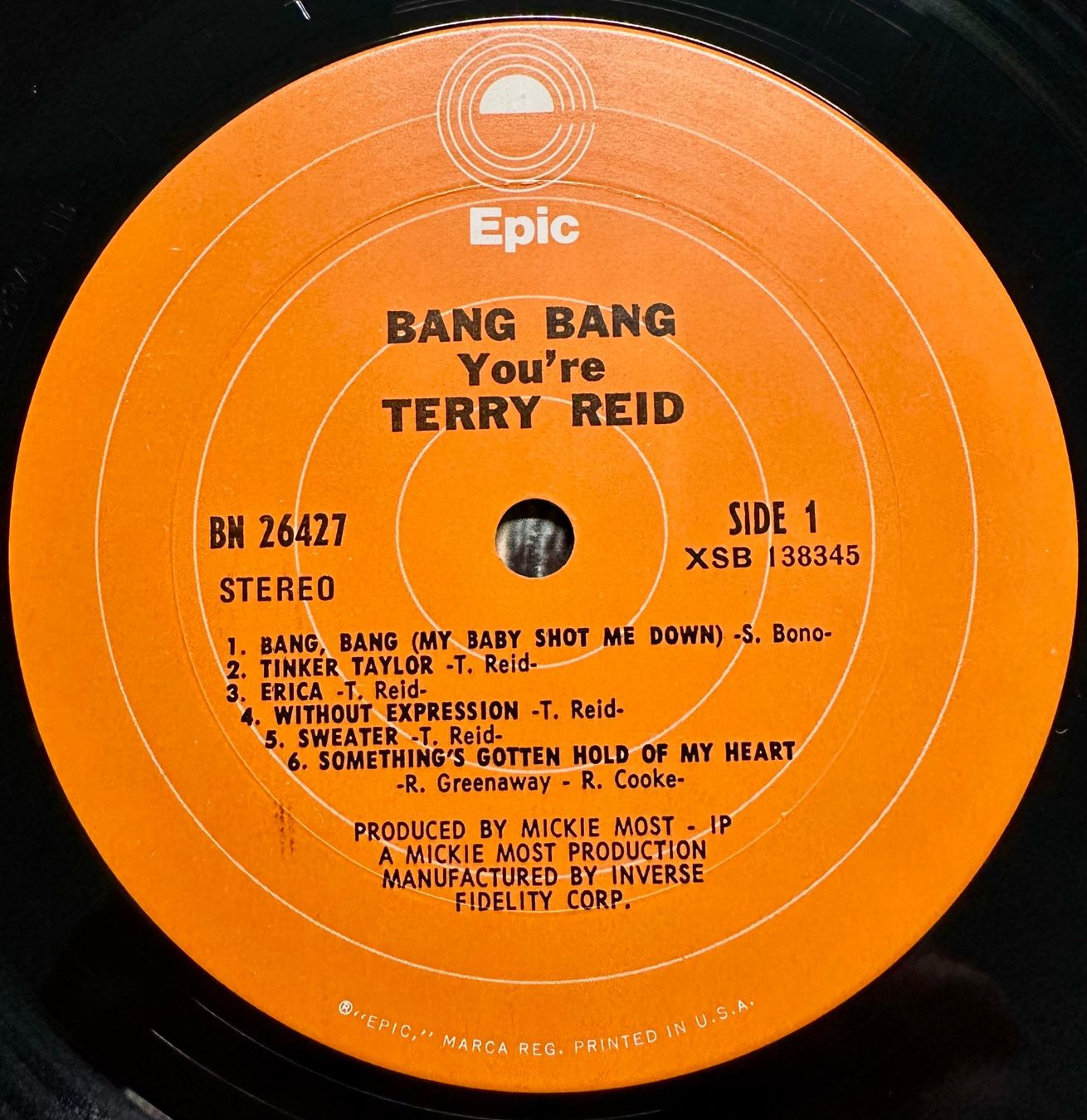Terry Reid - Bang Bang You're Terry // LP: VG+; Sleeve: VG+ (Gebraucht ...