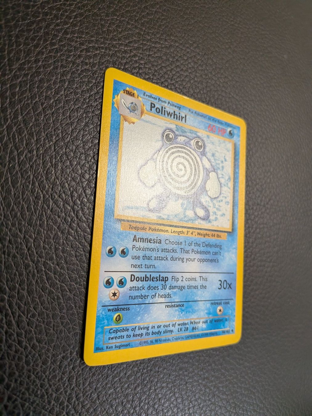 Pokémon Carte collezionabili: Base Set Poliwhirl 38/102 Ab 1 – Usato da Paradiso venduto da Pkmn10 1