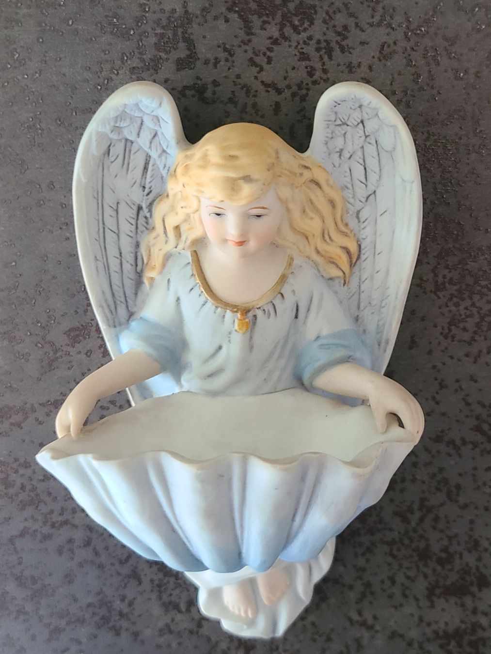 Statuette: Weihwassergefäss - Engel - alt – Usato da Reinach BL venduto da 3Guggerli