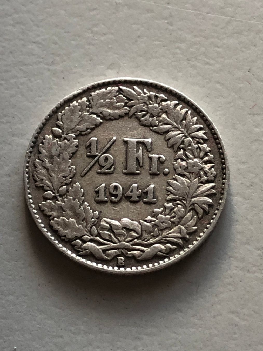 Alle Münzen: 50 Rp. 1941 – Gebraucht aus Schötz von Odpa