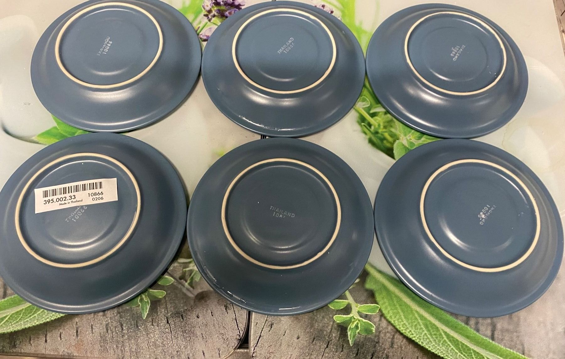 Tassen: 5 blaue Keramik Tassen mit Unterteller Set – Gebraucht aus Neftenbach von Rose40 4