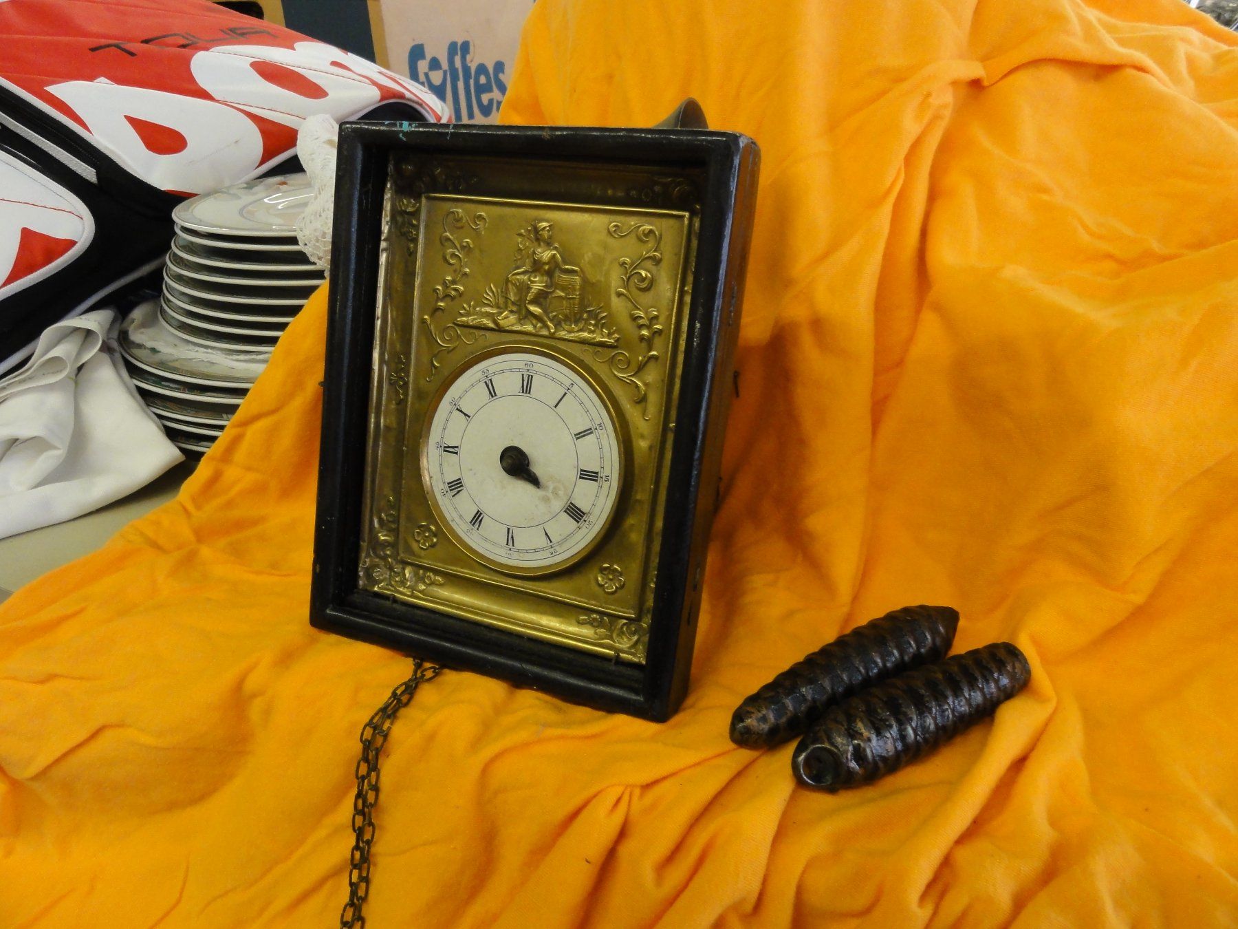 Orologi da terra & Orologi da parete: Attraktiver Art Decco Regulator mit Gewichten – Difettoso da Wädenswil venduto da tome70 1