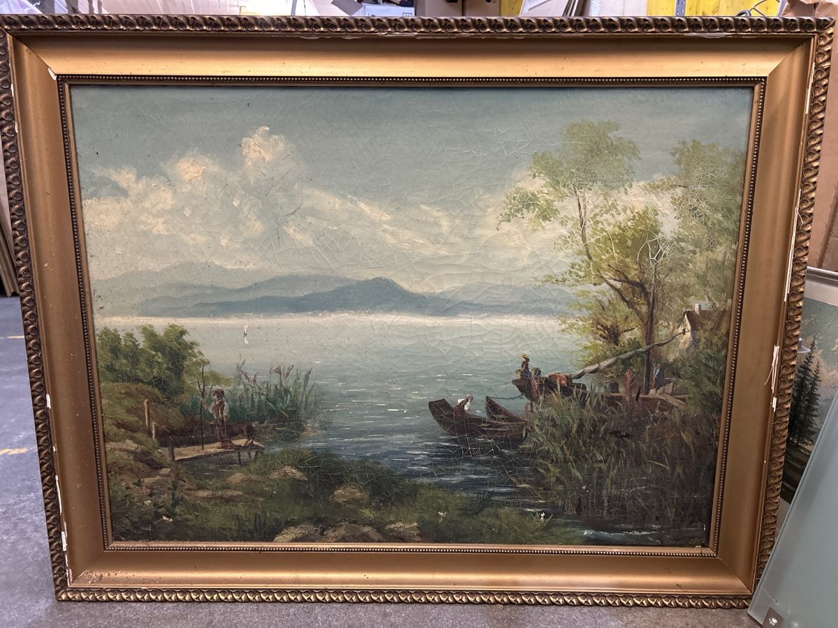 Dipinti: Werner Meder, altes Ölgemälde, 1889 – Usato da Zürich venduto da BashasBrockenhaus