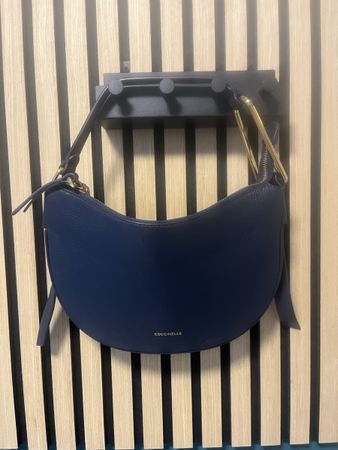 Handtasche Coccinelle Leder dunkelblau neu mit Etikett