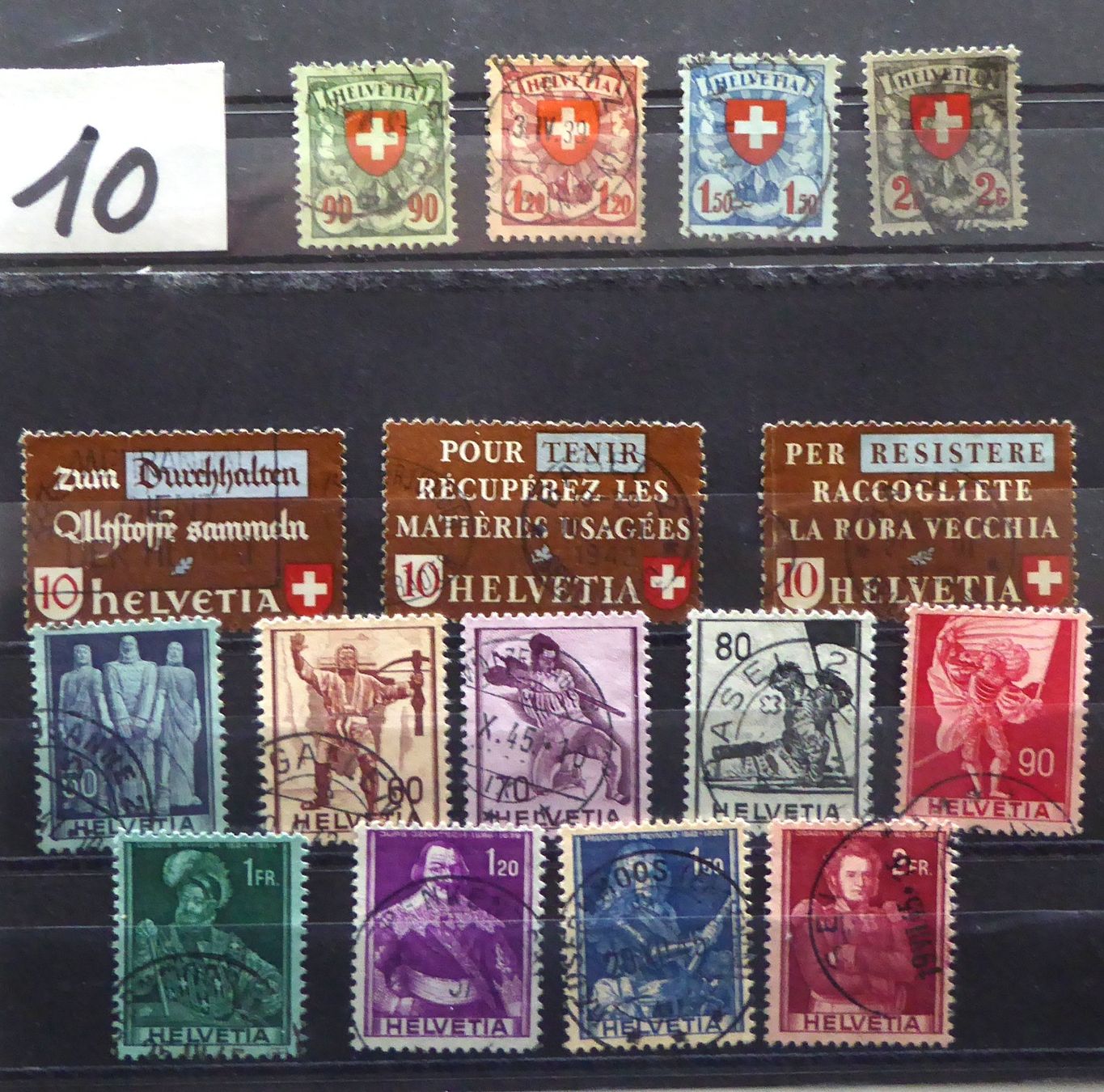 Alle Briefmarken: Werbemarken diverse Serien gestempelt – Gebraucht aus Aesch BL von Kauri1 1