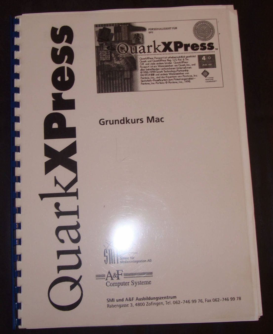 Schule & Studium: Quark Xpress Grundkurs Mac – Gebraucht aus Melchnau von Fishel