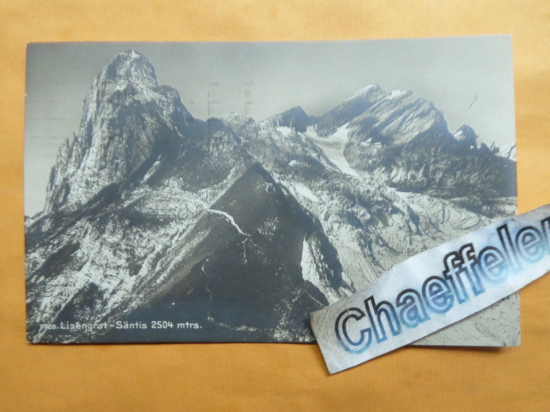 Cartoline postali: 1720 Lisengrat - Säntis  1926 – Usato da Zürich venduto da Chaeffeler