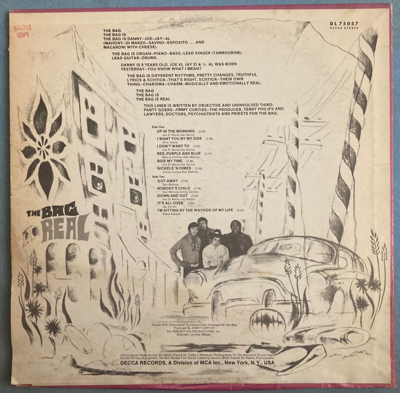 Schallplatten: THE BAG - REAL – Gebraucht aus Poliez-Pittet von Newtown-Records 1