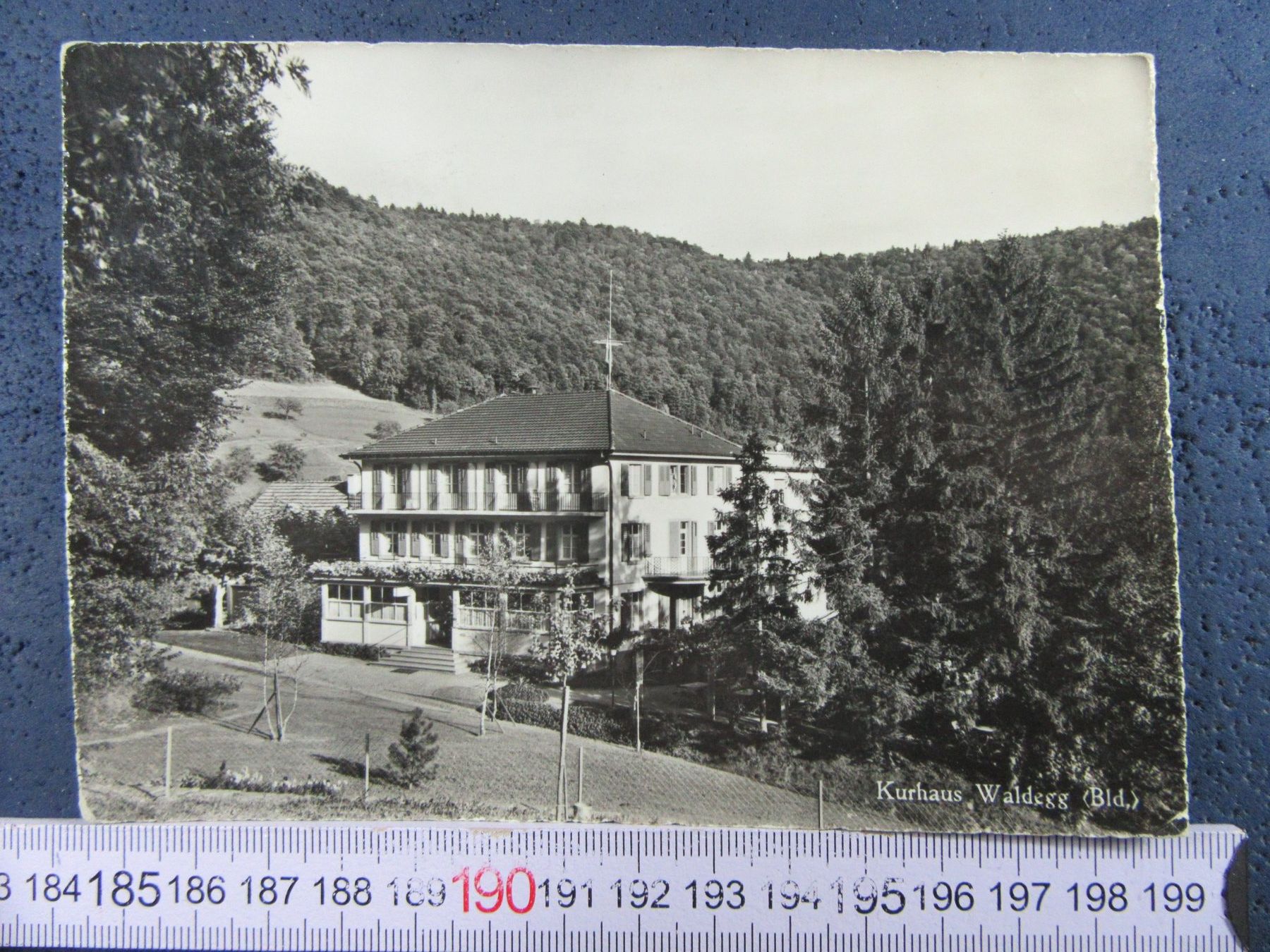 Cartoline postali: Rickenbach BLak Kurhaus Waldegg 1958 – Usato da Ettingen venduto da Hausi4711